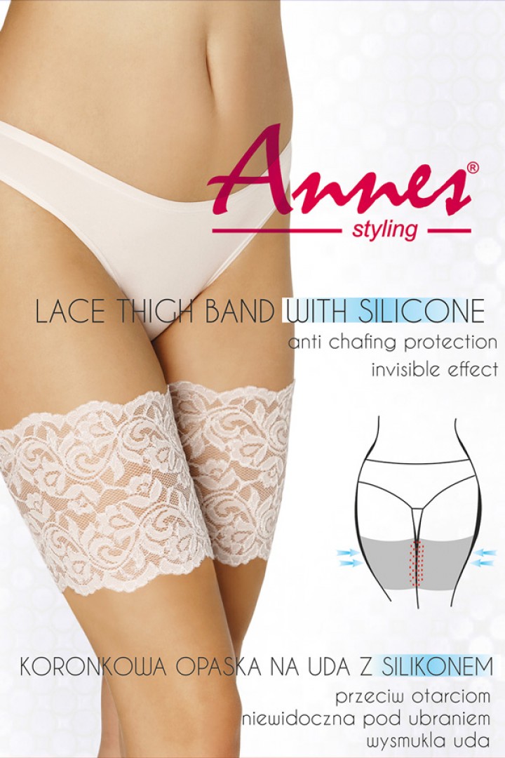 Повязки-бандалетки с силиконовыми резинками  ANNES Lace Thigh Band