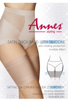 Сатиновые повязки-бандалетки c силиконовыми резинками ANNES Satin Thigh Band