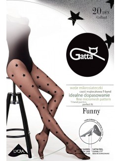 Колготки з візерунком у зірочку GATTA Funny 06