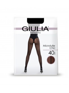 Колготки зі швом GIULIA Microtulle Chic 40