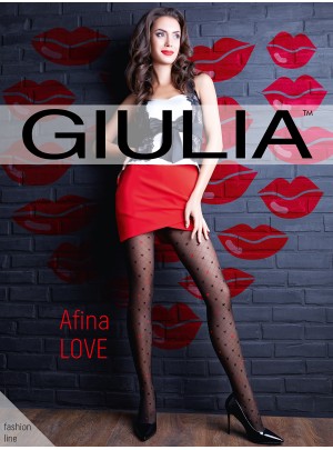 Колготки с узором GIULIA Afina LOVE 40 model 2