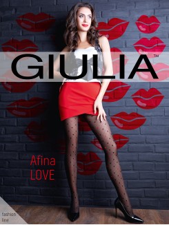 Колготки с узором GIULIA Afina LOVE 40 model 2