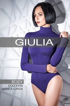 Женское бесшовное боди-водолазка c высоким воротом GIULIA Body Dolcevita Manica Lunga