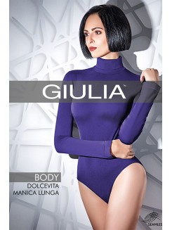 Женское бесшовное боди-водолазка c высоким воротом GIULIA Body Dolcevita Manica Lunga