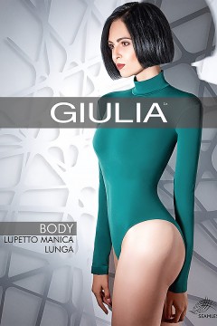 Женское бесшовное боди-водолазка c низким воротом GIULIA Body Lupetto Manica Lunga