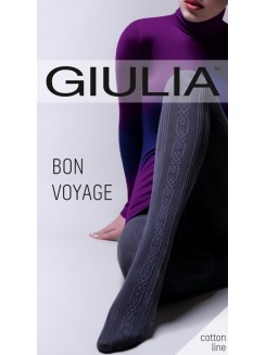 Колготки теплі з візерунком  GIULIA Bon Voyage 200 model 1