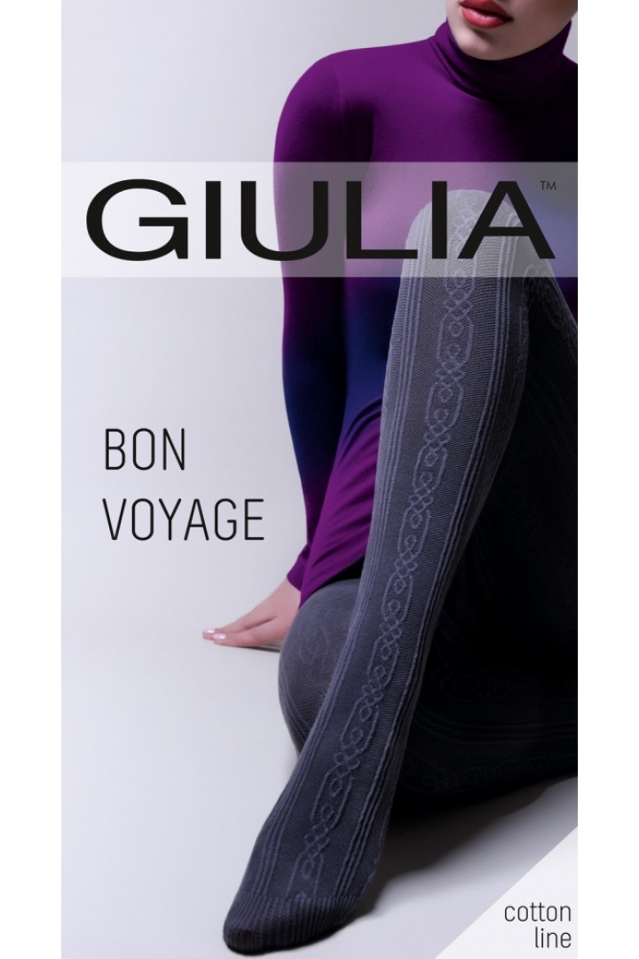 Колготки теплі з візерунком  GIULIA Bon Voyage 200 model 1