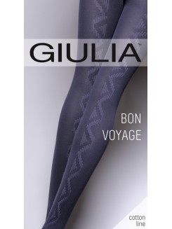 Колготки теплі з візерунком GIULIA Bon Voyage 200 model 2