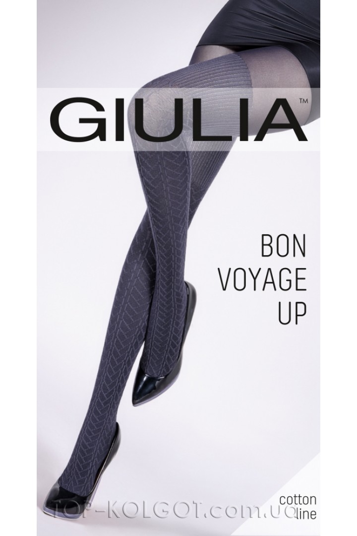 Колготки теплые с узором GIULIA Bon Voyage Up 200 model 4