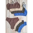 Бесшовный топ в рубчик на тонких бретельках GIULIA Cami Top Rib