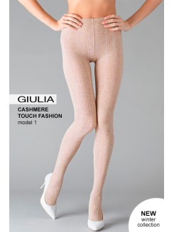 Теплі колготки з віскози з візерунком GIULIA Cashmere Touch Fashion model 1