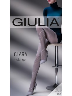 Колготки теплі з візерунком  GIULIA Clara Melange 200 model 3