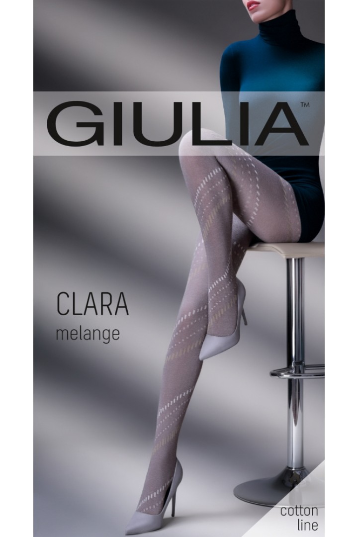 Колготки теплые с узором GIULIA Clara Melange 200 model 3