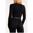 Жіноча кофта-топ в рубчик GIULIA Crop Top Rib