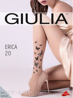Тонкі колготки з візерунком-тату GIULIA Erica 20 model 3