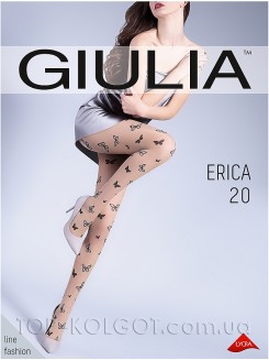 Тонкие колготки з візерунком GIULIA Erica 20 model 4  