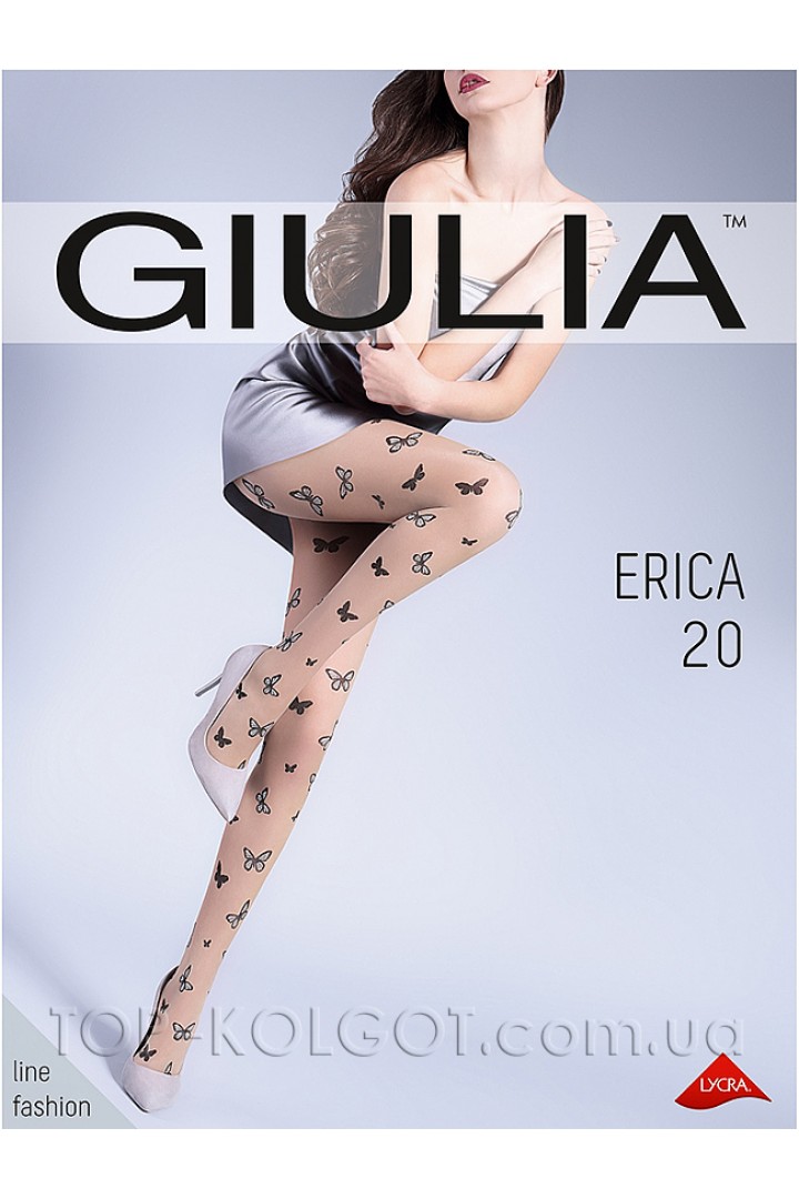 Тонкие колготки с узором  GIULIA Erica 20 model 4
