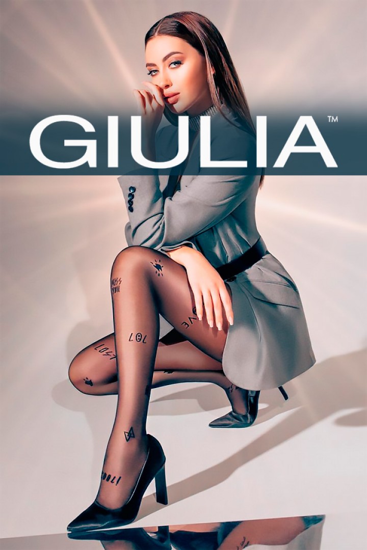 Колготки с вышитым узором GIULIA Fashionista 40 model 7