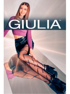 Колготки з вишитим написом GIULIA Fashionista 40 model 8