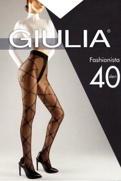 Колготки с вышитым узором GIULIA Fashionista 40 model 9