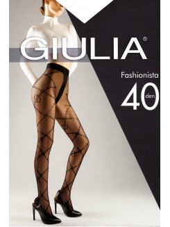 Колготки з вишитим візерунком GIULIA Fashionista 40 model 9