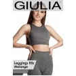 Меланжевый бесшовный топ в "рубчик" GIULIA Halter Top Rib Melange