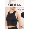 Бесшовный спортивный топ в "рубчик" GIULIA Halter Top Rib