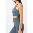 Бесшовный спортивный топ в "рубчик" GIULIA Halter Top Rib