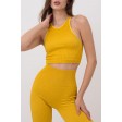 Бесшовный спортивный топ в "рубчик" GIULIA Halter Top Rib