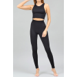 Бесшовный спортивный топ в "рубчик" GIULIA Halter Top Rib