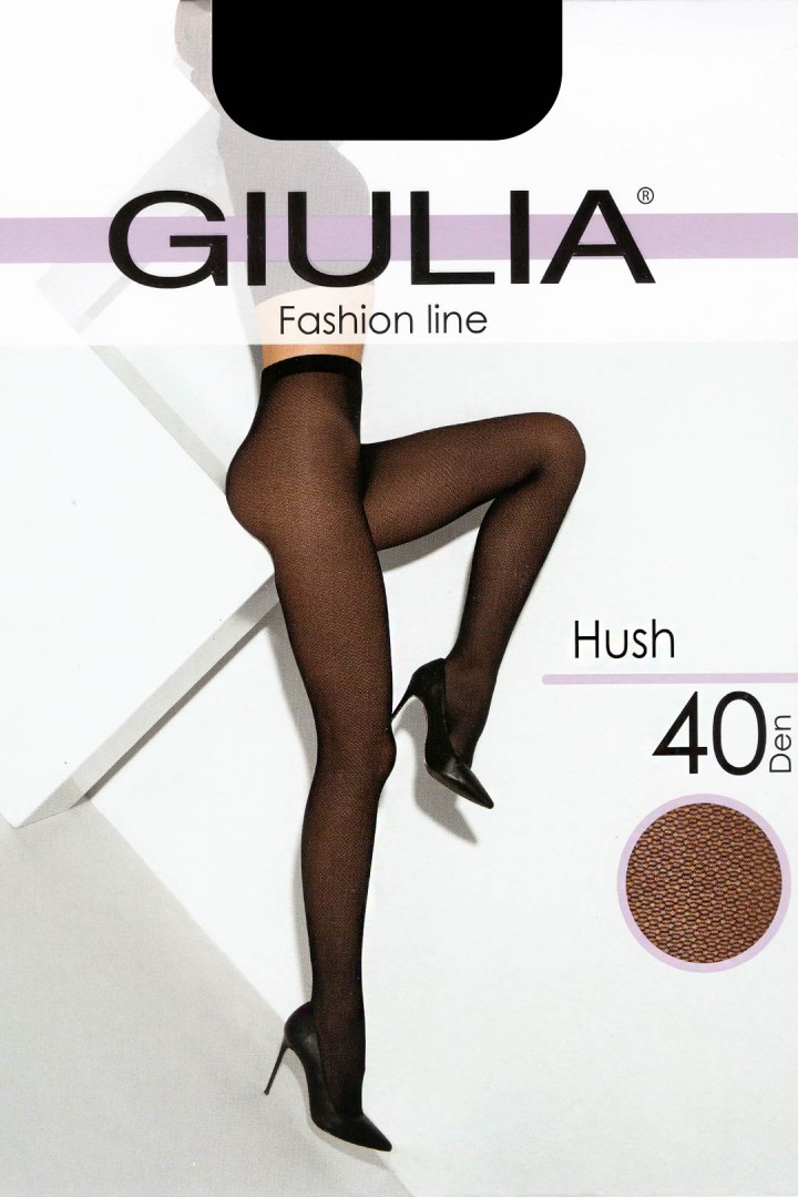 Колготки із візерунком у сітку GIULIA Hush 40 model 6