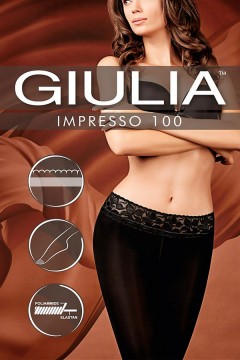 Колготки з силіконовим поясом GIULIA Impresso 100