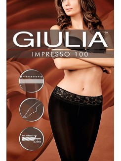 Колготки з силіконовим поясом GIULIA Impresso 100