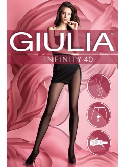 Прозрачные матовые колготки  GIULIA Infinity 40