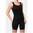 Бесшовный комбинезон на широких бретельках GIULIA Jumpsuit Rib в рубчик