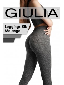 Безшовні меланжеві легінси в рубчик GIULIA Leggings Rib Melange