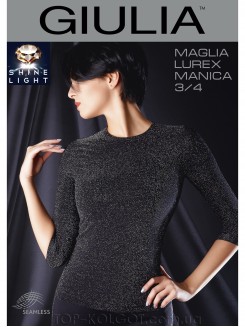 Жіноча безшовна кофта з люрексом GIULIA Maglia Lurex Manica 3/4