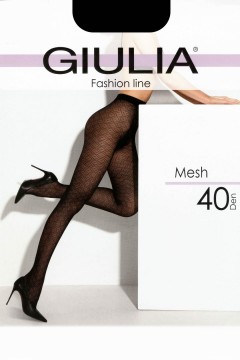 Колготки з геометричним візерунком у мікросіточку GIULIA Mesh 40 model 6