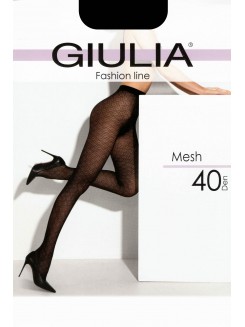 Колготки з геометричним візерунком у мікросіточку GIULIA Mesh 40 model 6