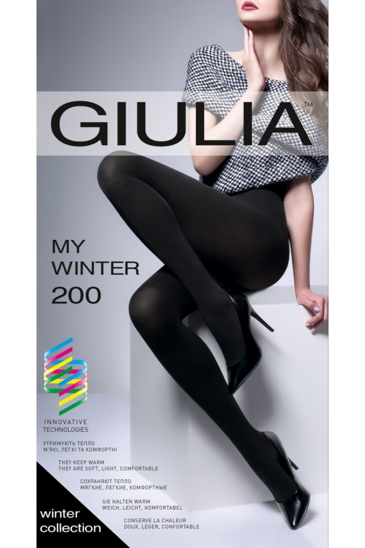 Колготки тёплые с вискозой оптом GIULIA My Winter 200