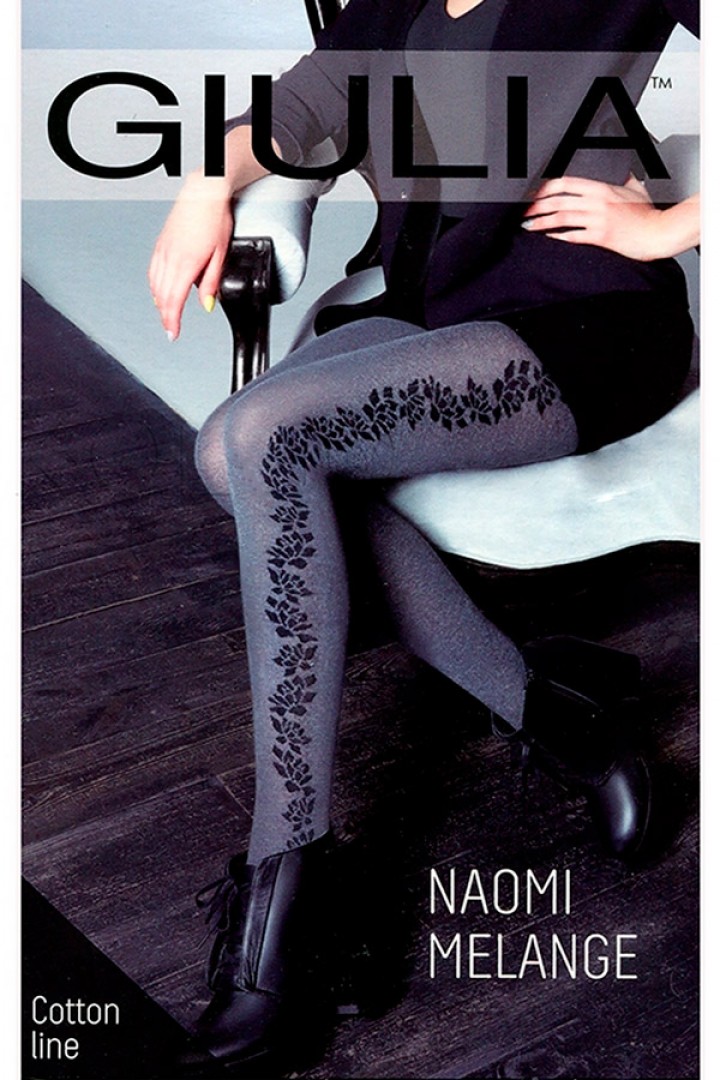 Колготки теплі з візерунком GIULIA Naomi Melange 150 model 2