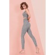 Безшовний, спортивний топ у "рубчик" з візерунком GIULIA Top Rib Wellness