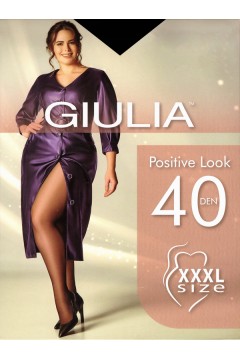 Классические колготки большого размера GIULIA Positive Look 40