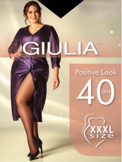Классические колготки большого размера GIULIA Positive Look 40