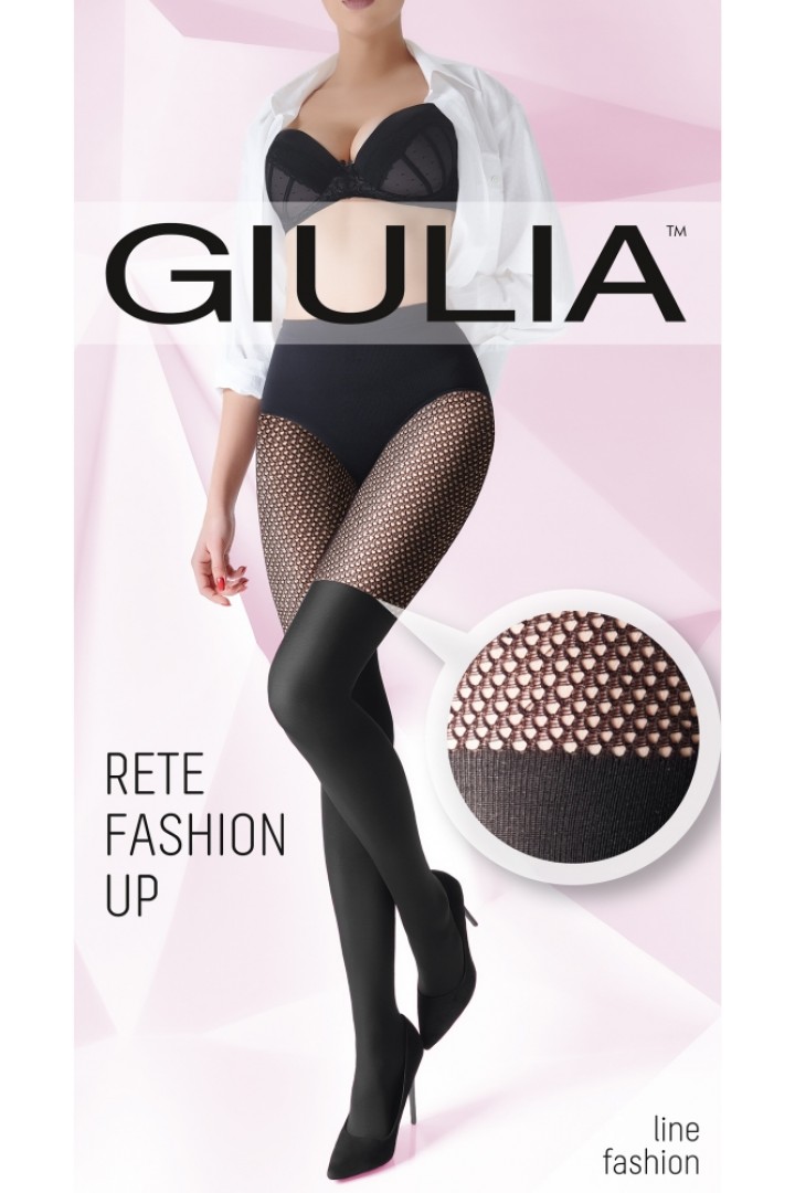 Колготки теплые с узором GIULIA Rete Fashion Up 100 model 1