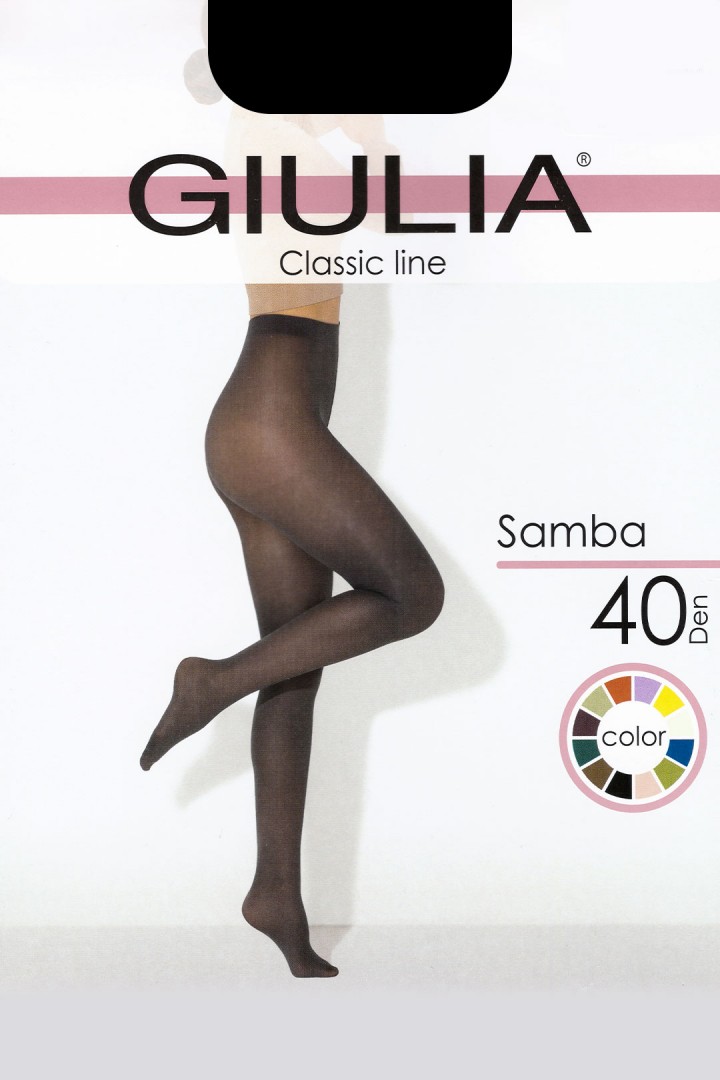 Матові колготки з мікрофібри GIULIA Samba 40