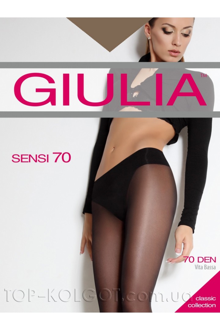 Колготи з низькою талією щільні оптом GIULIA Sensi 70