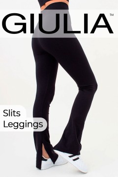 Бесшовные гладкие леггинсы с разрезами GIULIA Slits Leggings