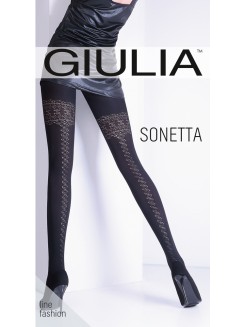 Колготки теплые с узором GIULIA Sonetta 100 model 14