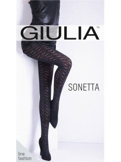 Колготки теплі з візерунком GIULIA Sonetta 100 model 15